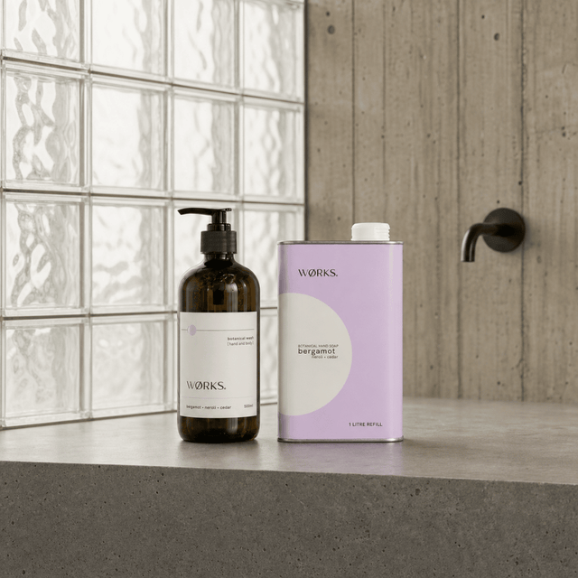 Bundle: Bergamot Hand & Body Wash 500ml + 1L Refill