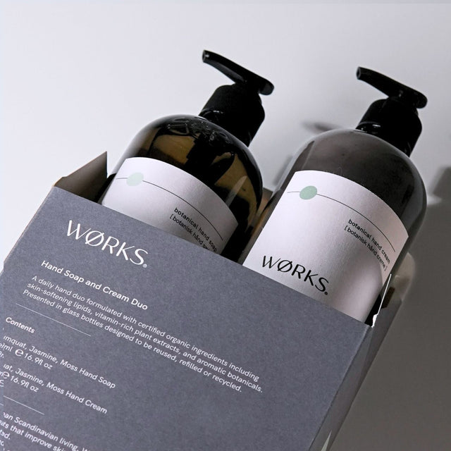 Cumquat Duo Gift Box — 500ml hand soap and cream in branded packaging