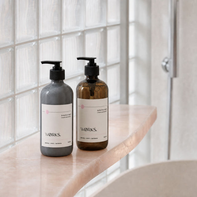WØRKS Peony scent collection — floral, mint and verbena