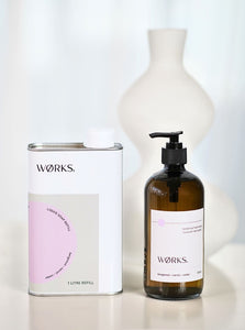 Bundle: Bergamot Hand Soap 500ml + 1L Refill - WØRKS - bundle-bergamot-hand-soap-500ml-1l-refill - Bergamot, Neroli, Cedar