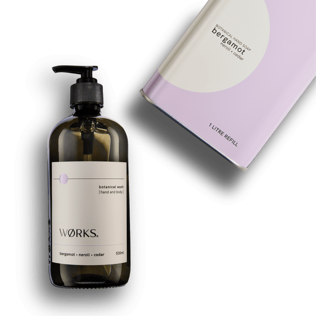 Bundle: Bergamot Hand & Body Wash 500ml + 1L Refill