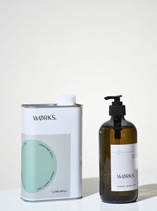 Bundle: Cumquat Hand Soap 500ml + 1L Refill - WØRKS - bundle-cumquat-hand-soap-500ml-1l-refill - Cumquat, Jasmine, Moss