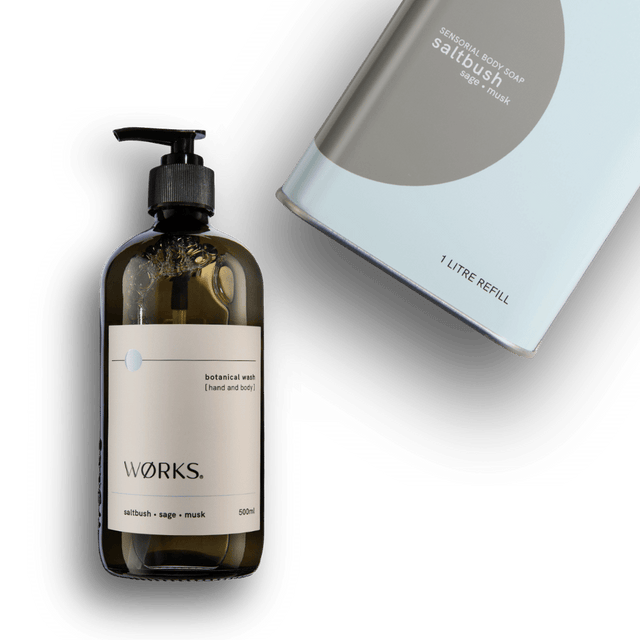 Bundle: Saltbush Hand & Body Wash 500ml + 1L Refill