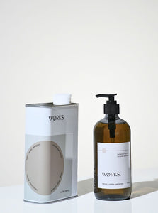 Bundle: Vetiver Hand Soap 500ml + 1L Refill - WØRKS - bundle-vetiver-hand-soap-500ml-1l-refill - Vetiver, Nettle, Petitgrain